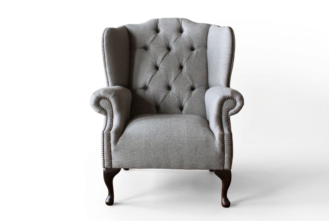 Luxus Polster Klassische Chesterfield Sessel Ohrensessel Einsitzer