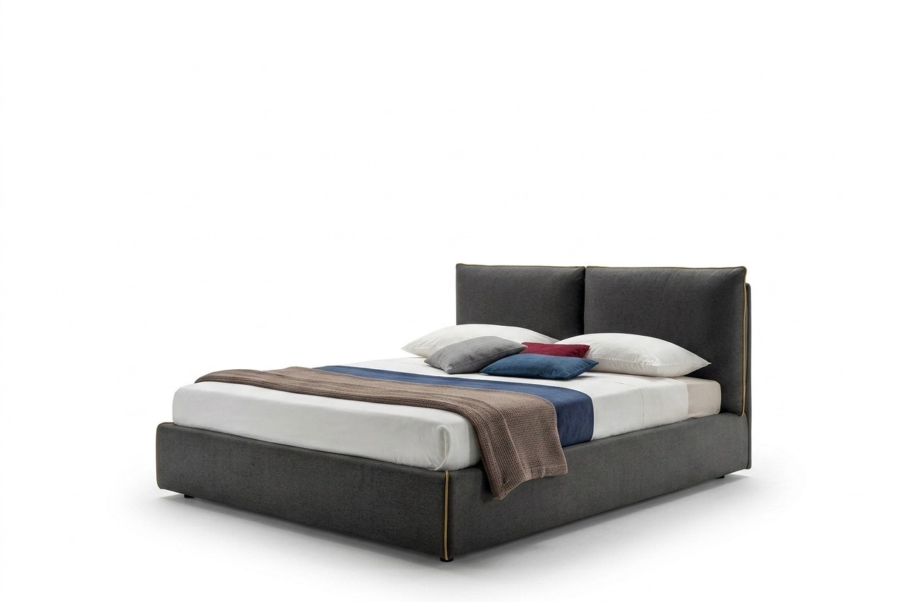 Luxus Polster Sitz Stoff Design Bett Schlafzimmer Betten 180x200 cm Textil Hotel