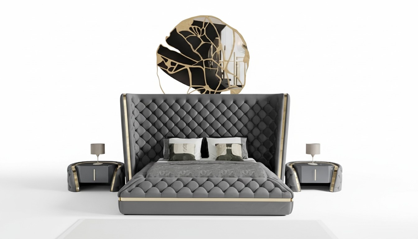 Luxus Schlafzimmer Bett Polster Design Luxus Doppel Hotel Betten Chesterfield