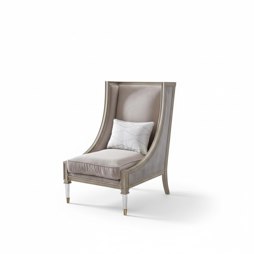 Luxus Sessel Design Stuhl Dubai Hotel Möbel Einrichtung Einsitzer Relax