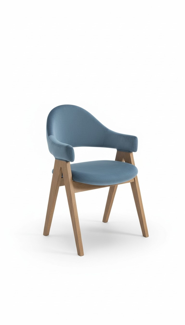 Luxus Sessel Set 8x Stuhl Gruppe Sitz Lehn Stühle Garnitur Holz Massiv