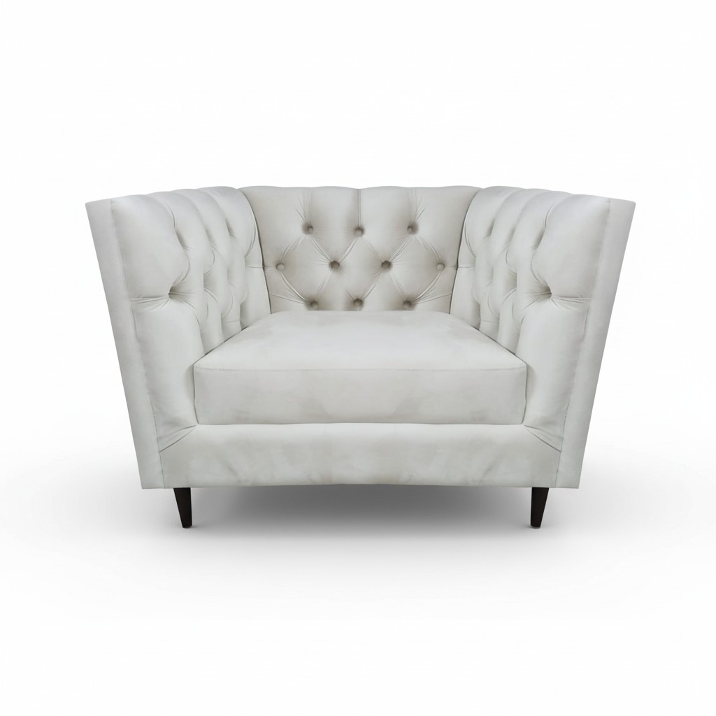 Luxus Sessel Wohnzimmer Polstermöbel Leder Sitz Möbel Chesterfield Neu
