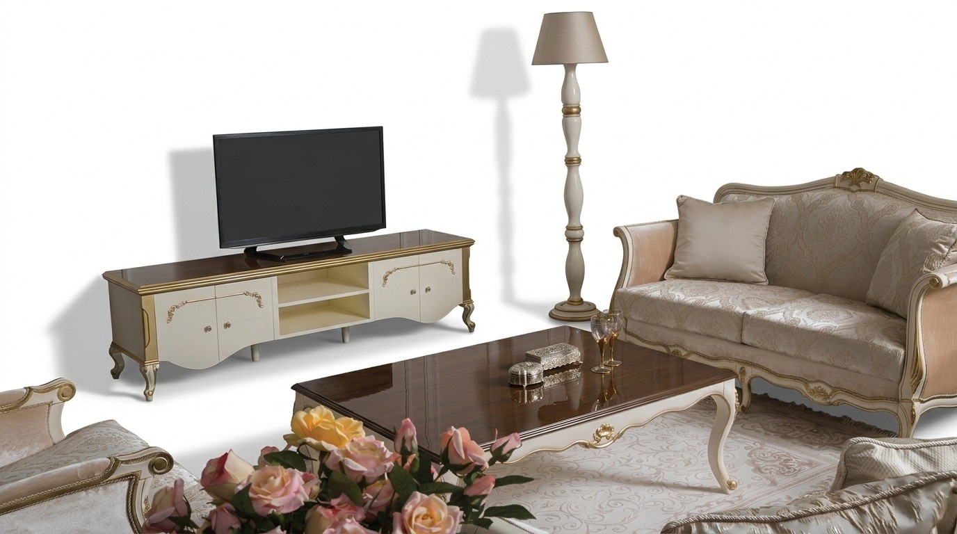 Luxus set Couchtisch tv Schrank Sofa Couch Polster Set Garnitur 3tlg. Neu