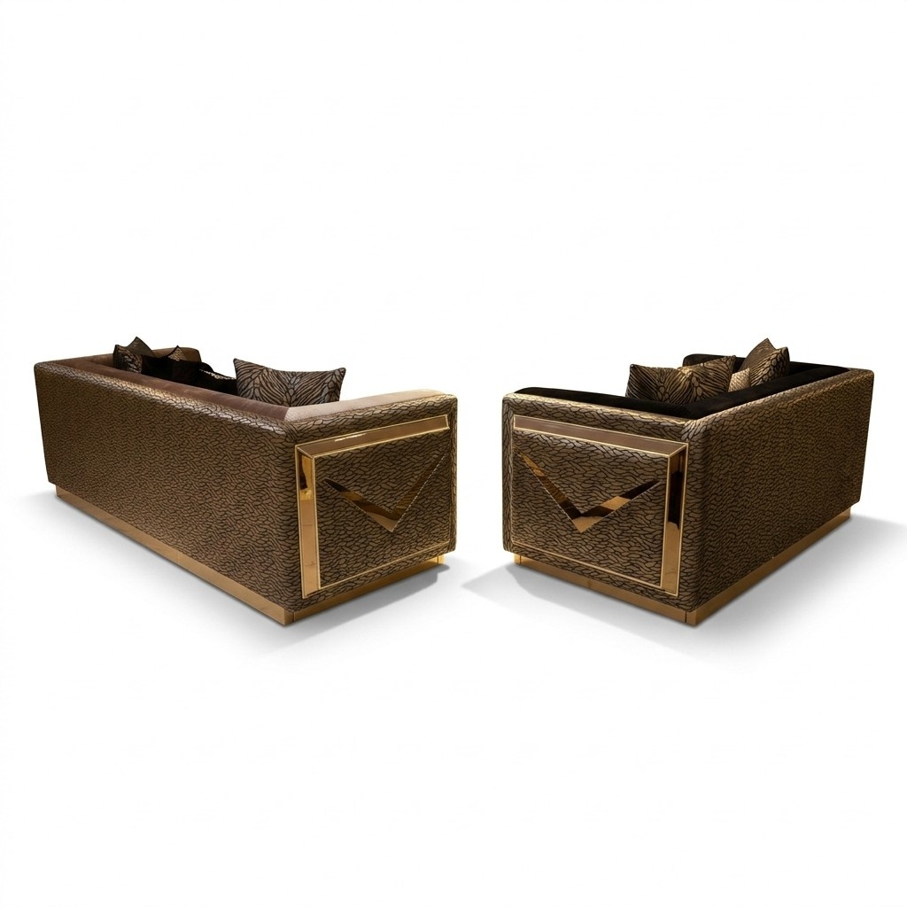 Luxus Sofagarnitur 3+3+1 Sitz Sofa Sessel Sofa Couch Wohnzimmer Möbel