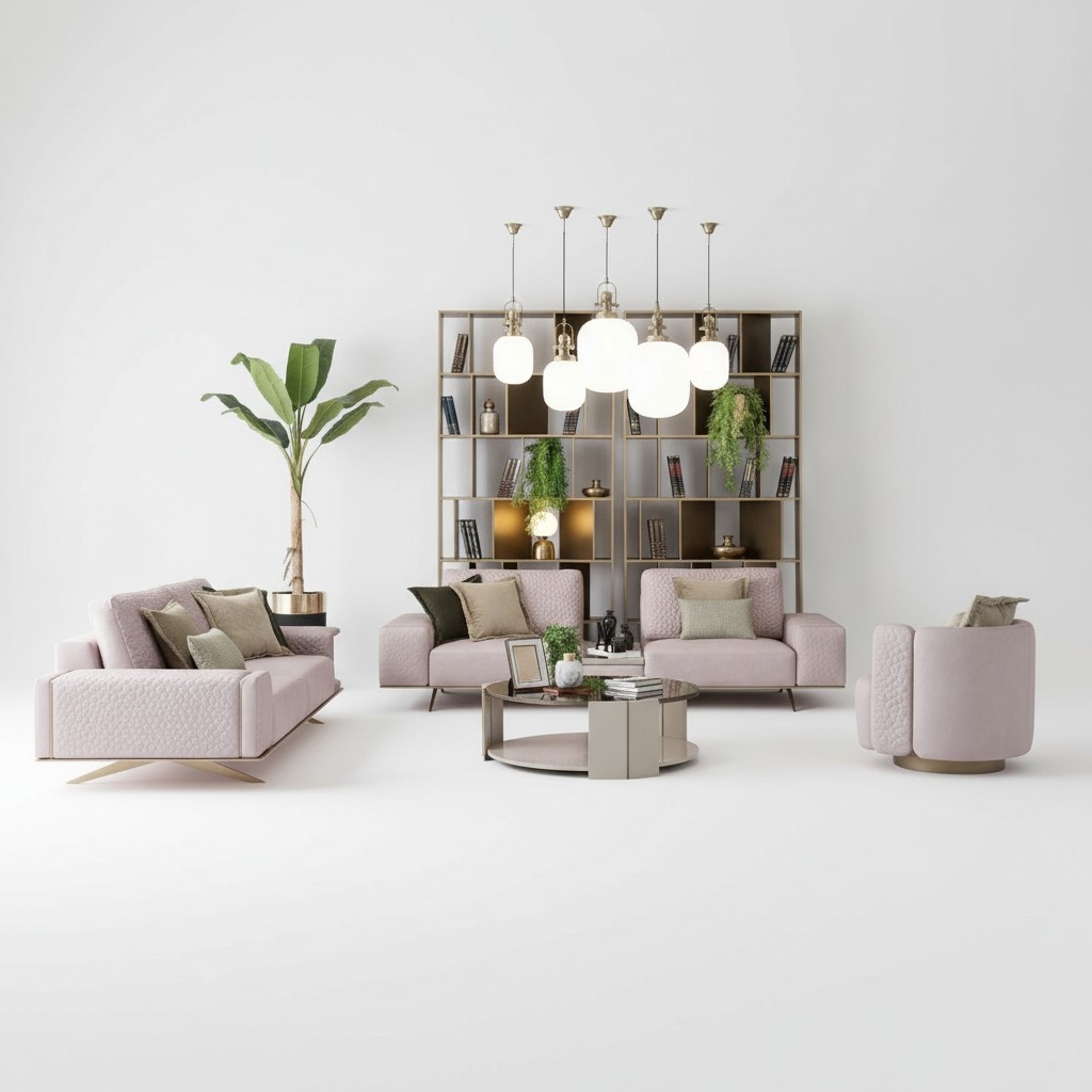 Luxus Sofagarnitur 4+3+1 Sitz Couchen Set Möbel Einrichtung Sitzpolster