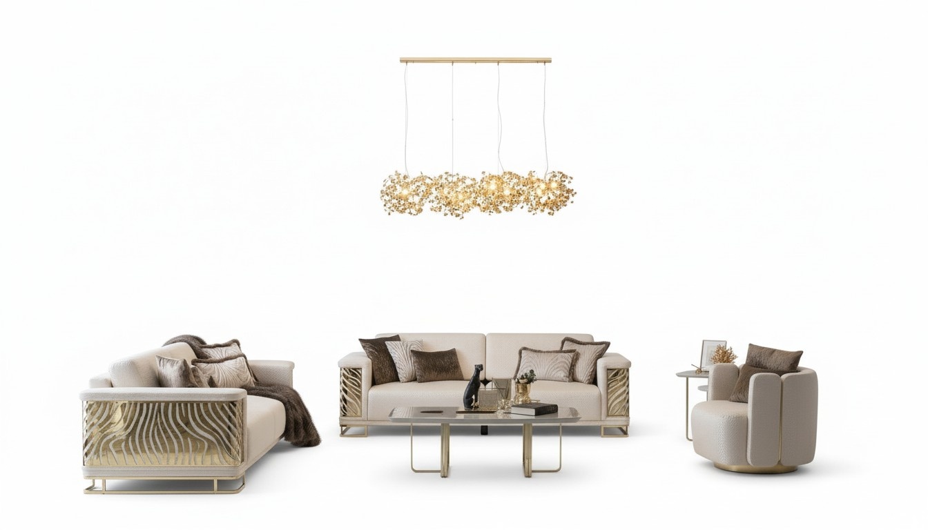 Luxus Sofagarnitur 4+3 Sitzer Sessel Couchtisch Modernen 4tlg. Set Design