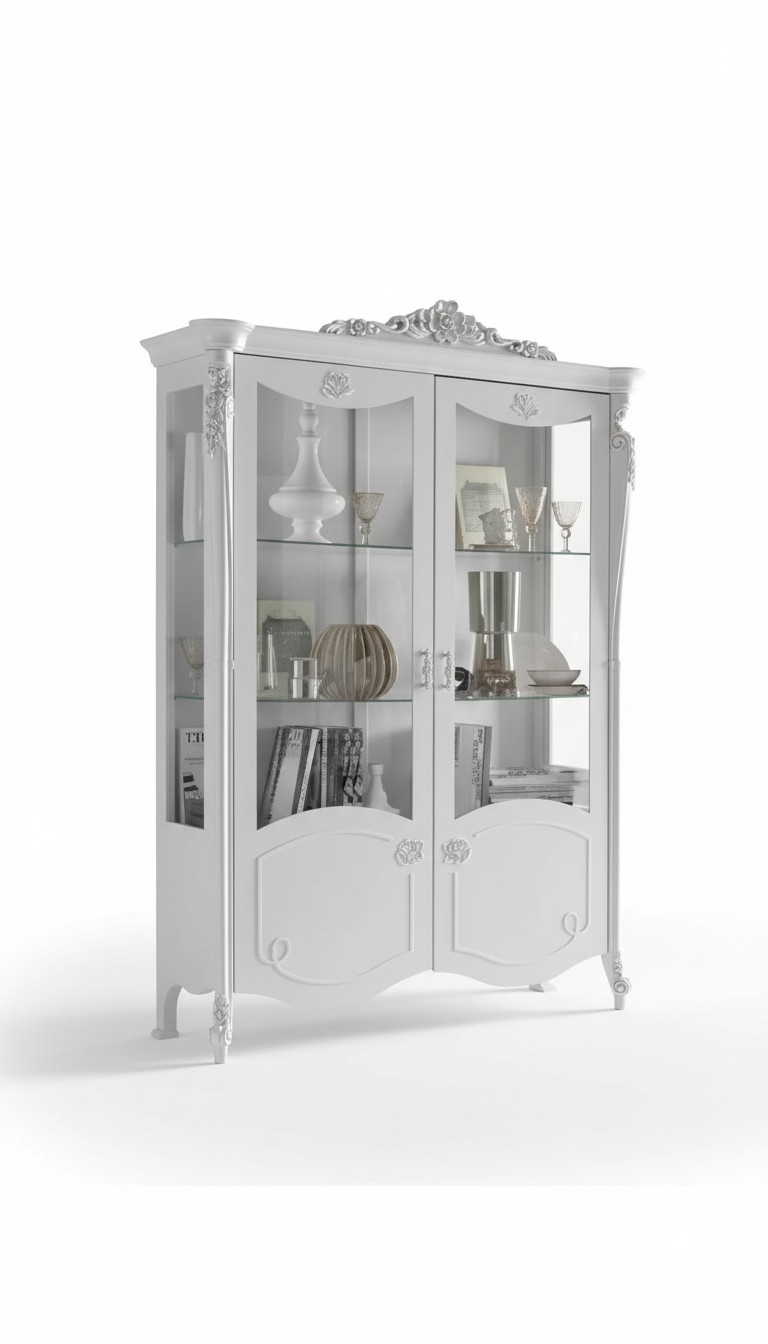 Luxus Stil Schrank Anrichte Vitrinenschrank Design Italienische Möbel