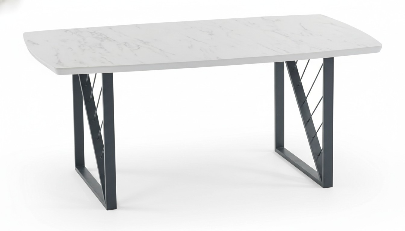 Luxus Tisch Weiß Edelstahl Tische Esstisch Italienisches Design