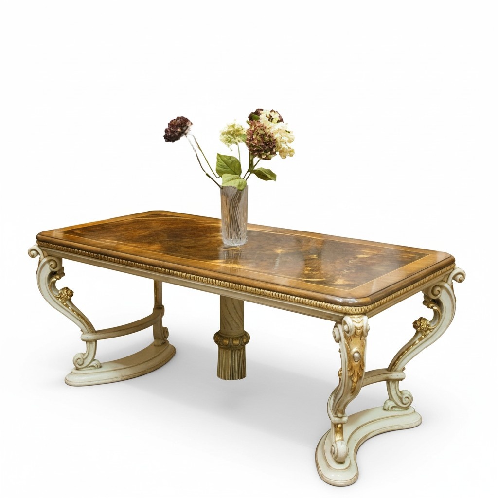 Luxus Tische Esszimmer Tisch Esszimmertisch Klassisch Möbel Weiß Holz