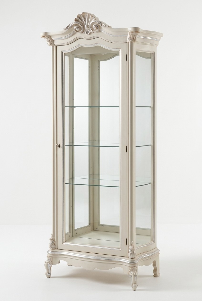 Luxus Vitrine Holzschrank Design Schränke weiß Italienisch Möbel Vitrinen