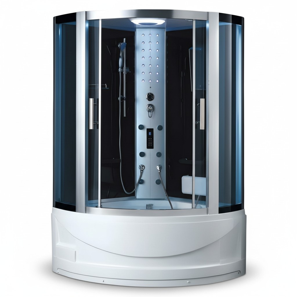 Luxusduschkabine Duschkabine Komfort-Dusche Duschbox Wellnessdusche 120x120 cm
