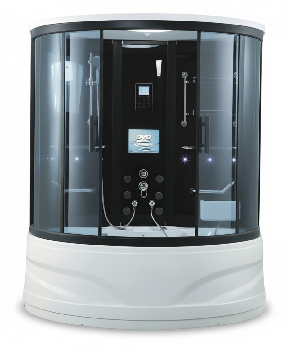 Luxusduschkabine Wellnessdusche Duschkabine Komfort-Dusche Duschbox 180x130 cm