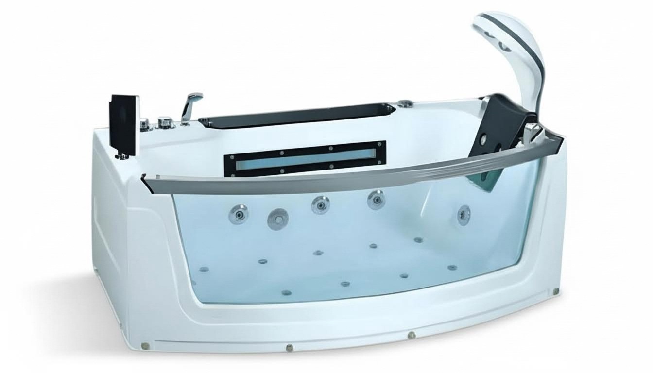 Luxuswanne Whirlpool Massagewanne Wellnesswanne Freistehende Wanne 170x90 cm