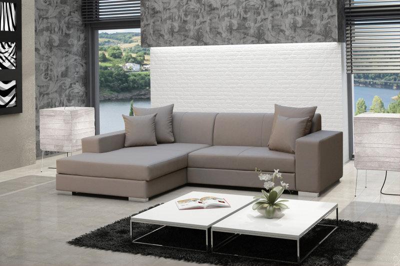 Sofa Schlafsofa Designer Sofa mit Bettfunktion + Bettkasten Ecksofa