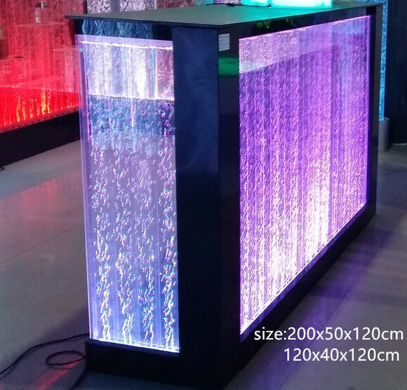 Tisch Bar Wasser Wand Bar Theke Beleuchtete Bartisch Bartheke Led Regal
