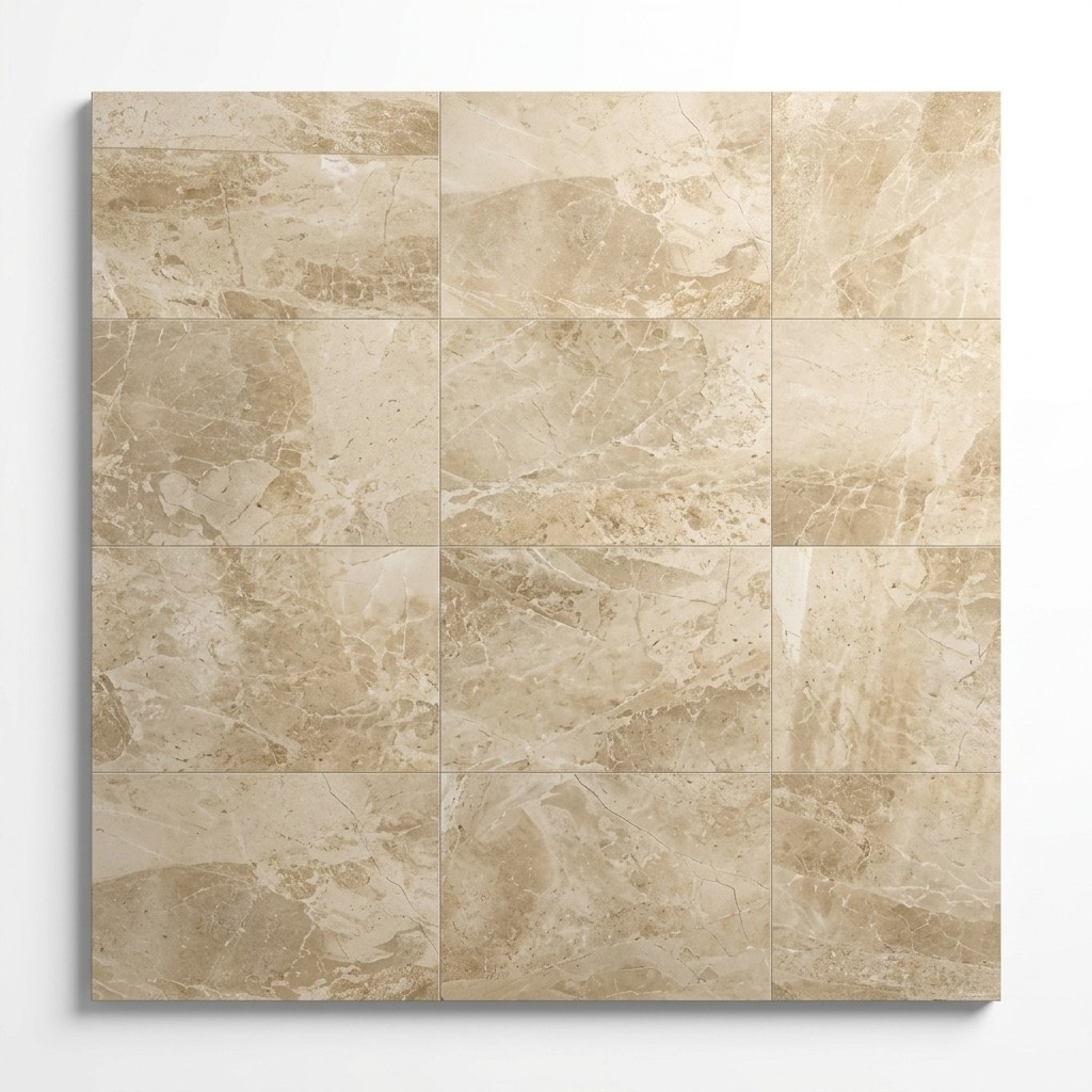 Marmor 60x60cm CREMA MARFIL Edler Boden Naturstein Fliesen Marmorboden 50m² Neu