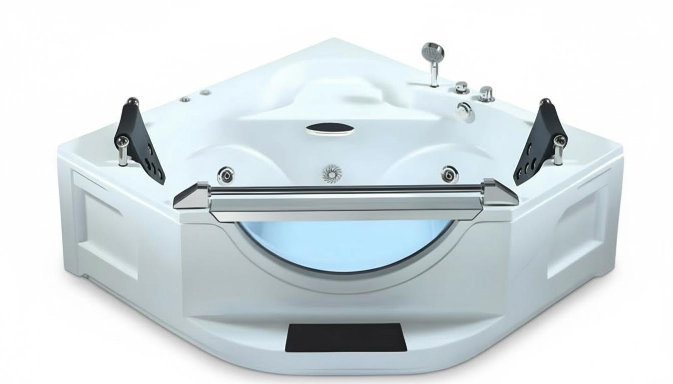 Massagebad Whirlpool Whirlwanne Hot Tub Blubberbad Hydromassagewanne 165x165 cm