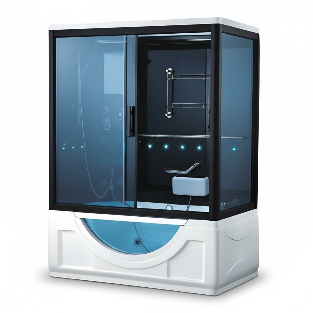 Massageduschkabine Duschkabine Multifunktionsdusche Wellnessdusche 150x101 cm