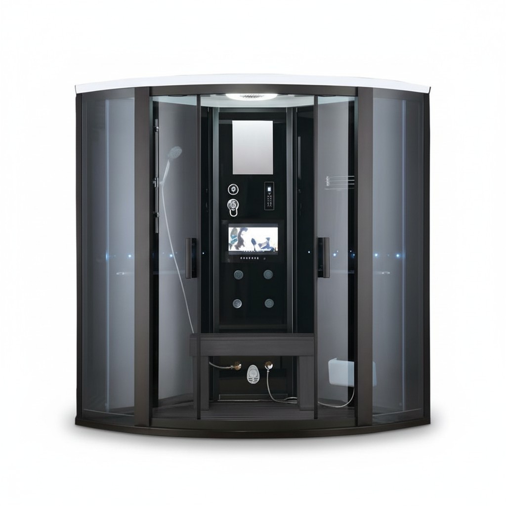 Massageduschkabine Luxus-Duschkabine Multifunktionsdusche 150x150 cm