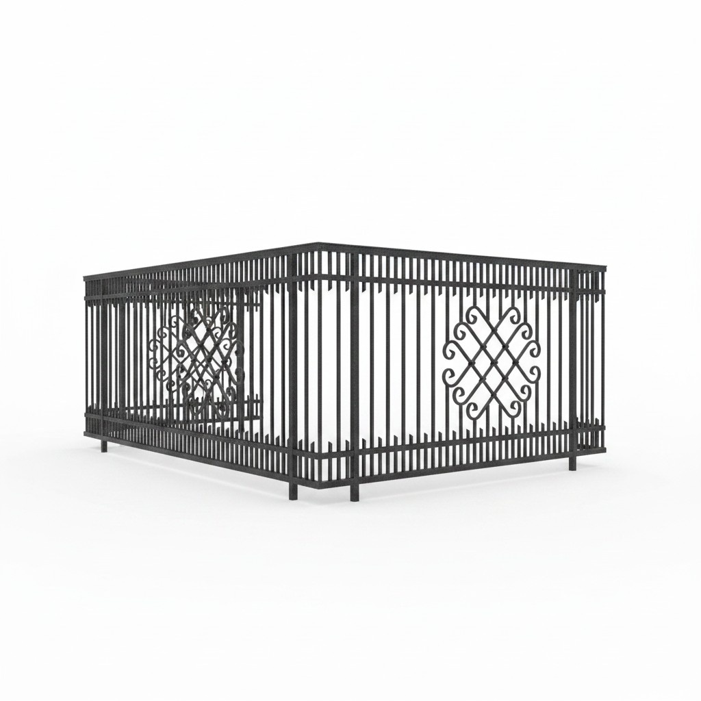 Maßgeschneiderte Treppen Geländer Balkon Schmiedeeisen !Angebot einholen! #124