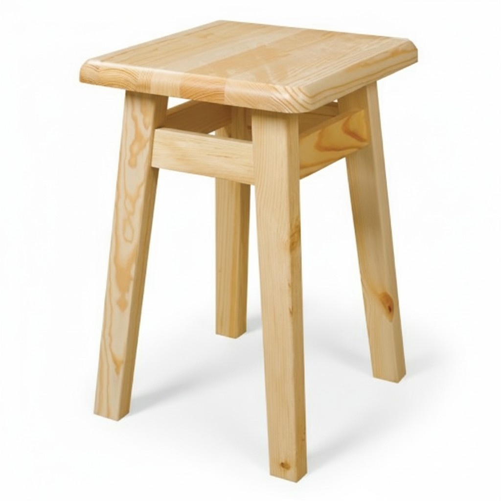 Massiv Holz Sitzhocker Hocker Beistelltisch natur Holz Holzhocker Esszimmerstuhl