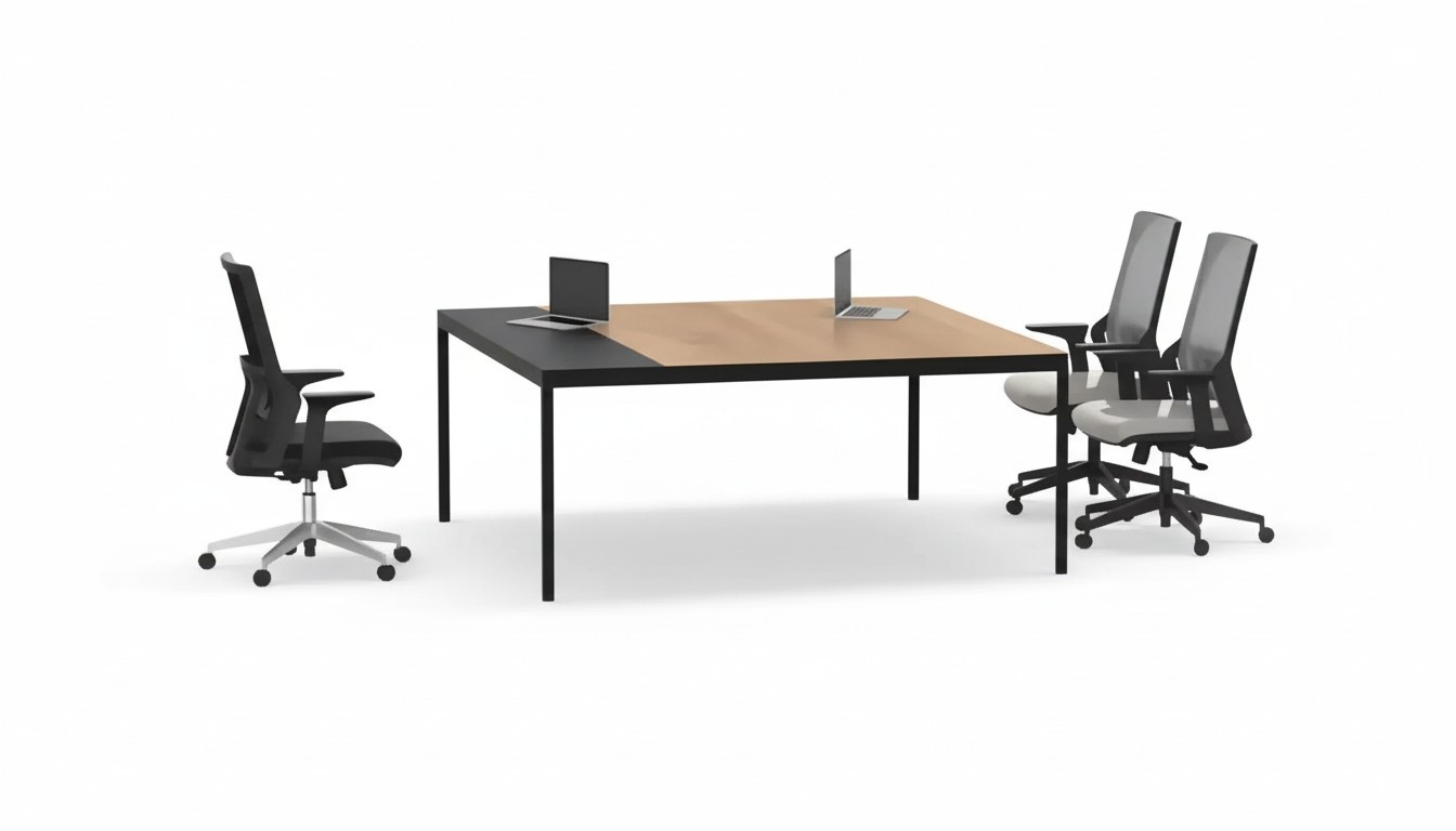 Massivholz Bürotisch Schreibtisch Arbeitszimmermöbel Echtholz Möbel