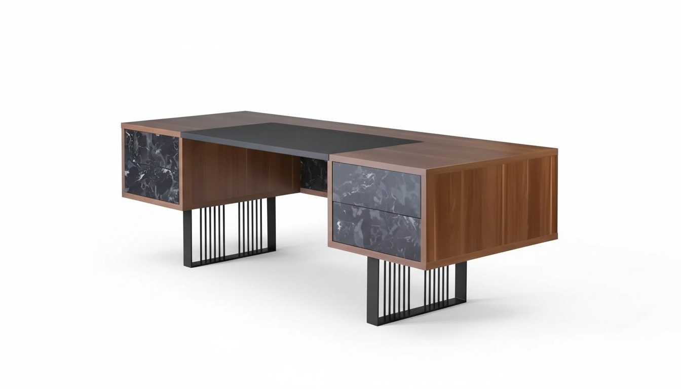 Massivholz Schreibtisch Arbeitszimmermöbel Büroeinrichtung Designer Möbel