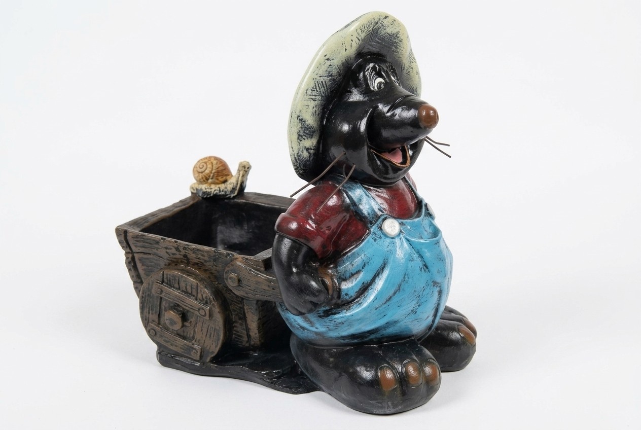 Maulwurf Figur Garten Statue Skulptur Figuren Skulpturen Dekoration