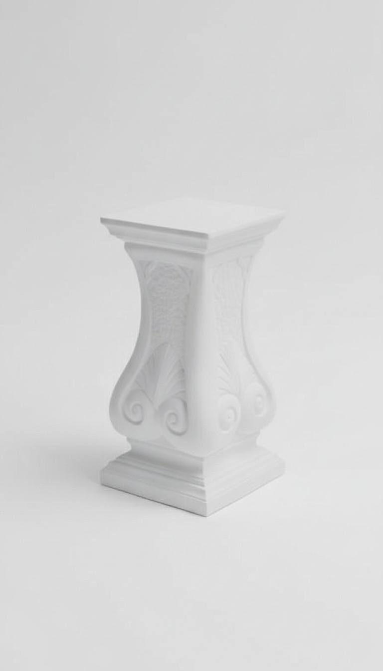 Medusa Säule Römische Säulen Marmor Skulptur Figur Deko Dekoration