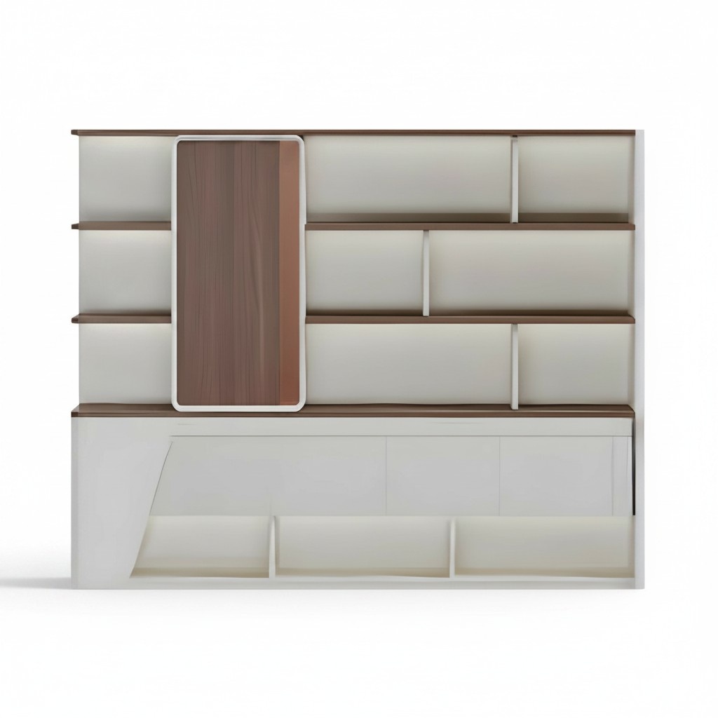 Modern Aktenschrank Bücherregal Büro Möbel praktisch 240cm