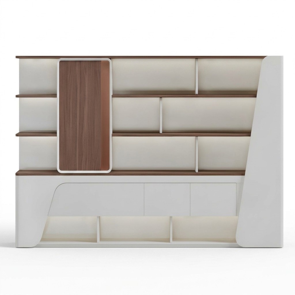 Modern Aktenschrank Bücherregal Büro Möbel praktisch