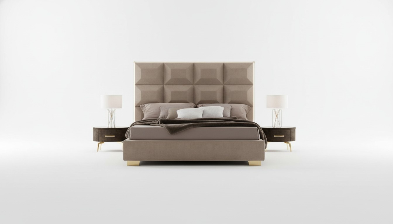 Modern Bett Luxus Betten Chesterfield Möbel Barock Hotel Textil Schlafzimmer