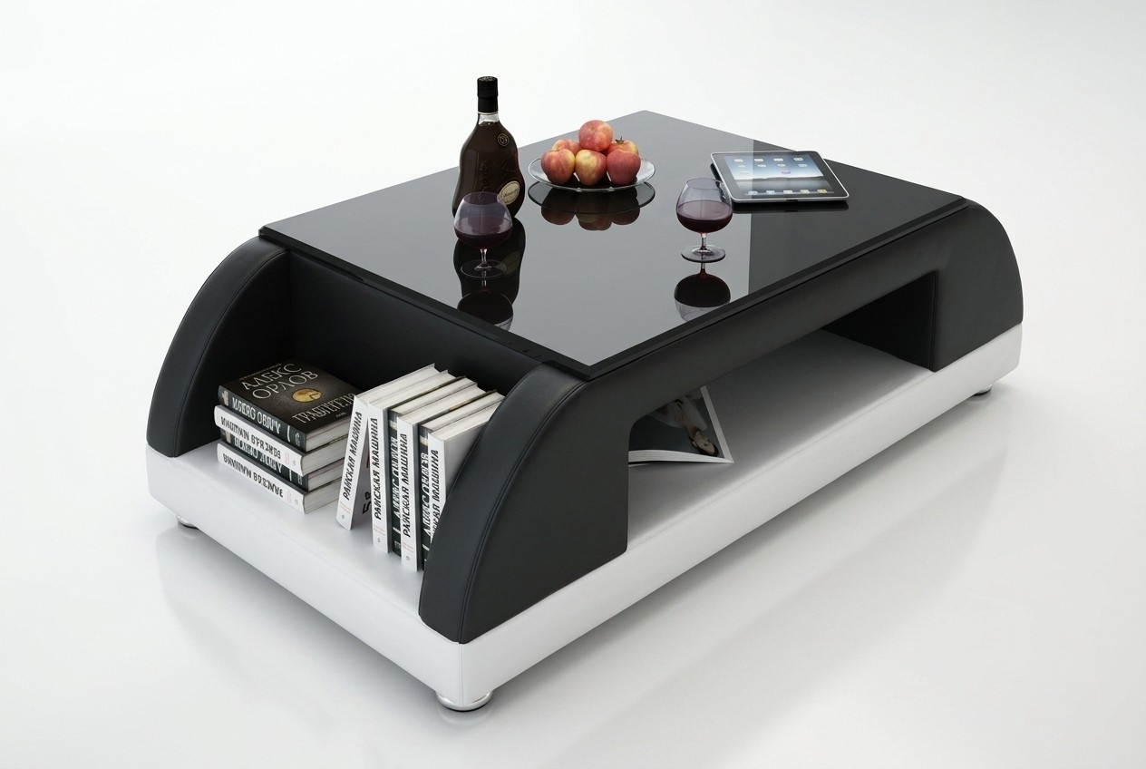 Modern Couch Polster Leder Tisch Wohnzimmer Beistell Glas Tische Kaffee
