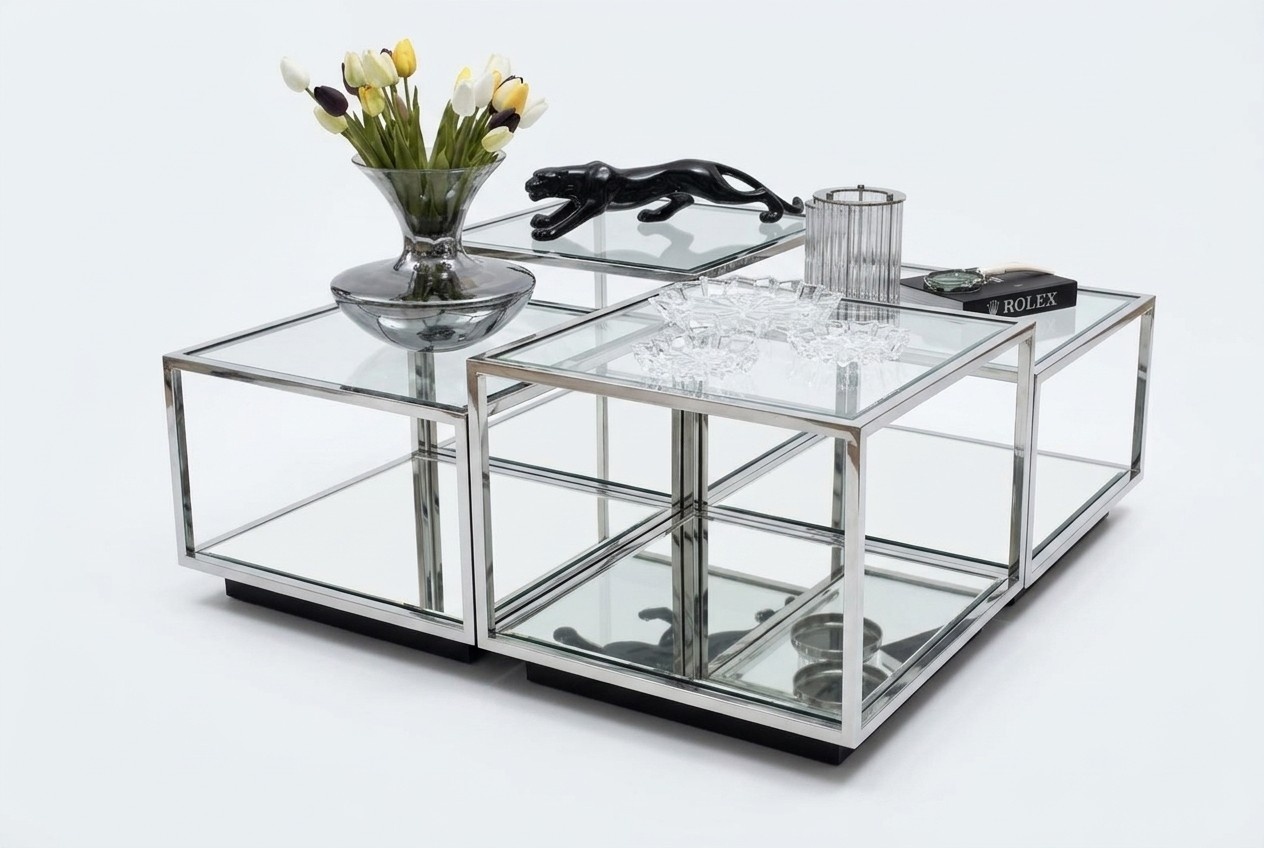 Modern Glas Couchtisch Wohnzimmer Möbel Neu Design Einrichtung