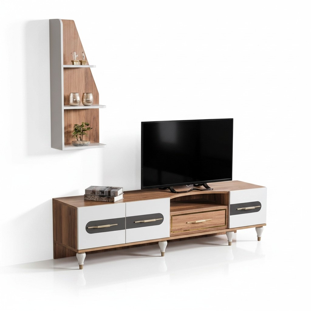 Modern rtv Regal Sideboard Kommode Lowboard Fernseh Ständer Möbel