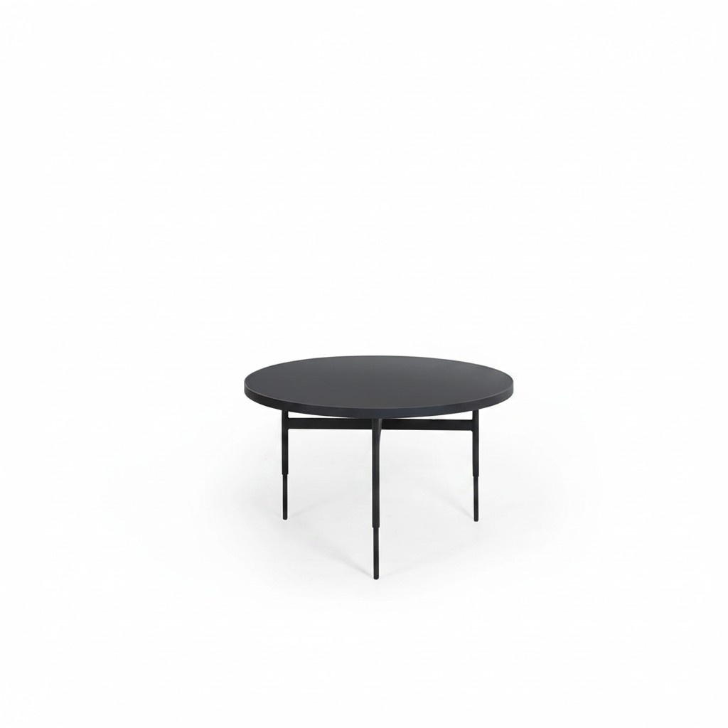 Modern Rund Beistelltisch Luxus Schwarz Möbel Design Einrichtung Holz