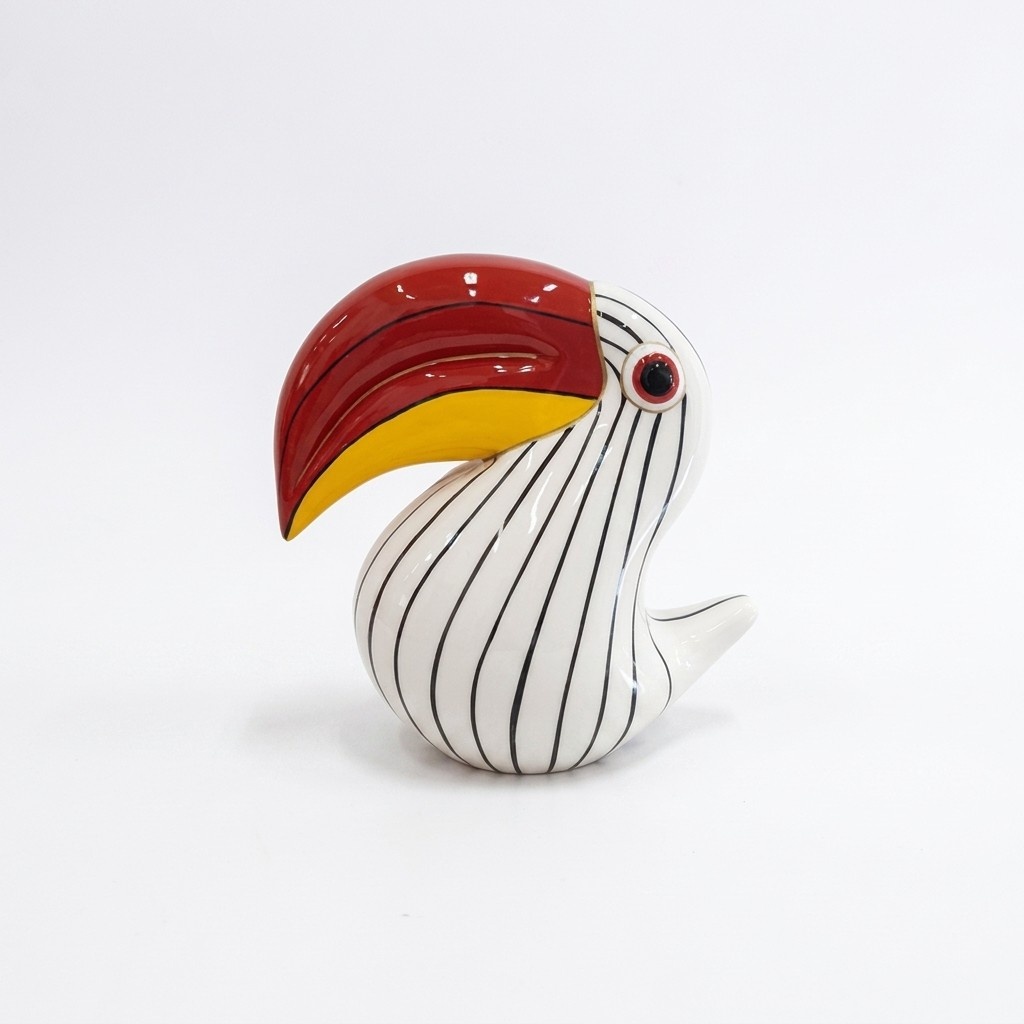 Modern Skulptur Tukan Vogel Kunststoff Dekorative Figur Garten 65cm