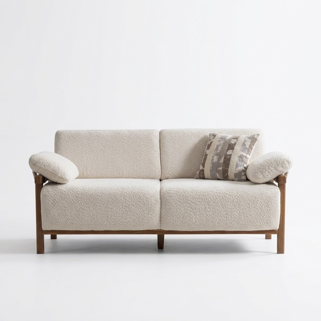 Modern Sofa 2 Sitzer Gemütlichkeit im Minimalismus