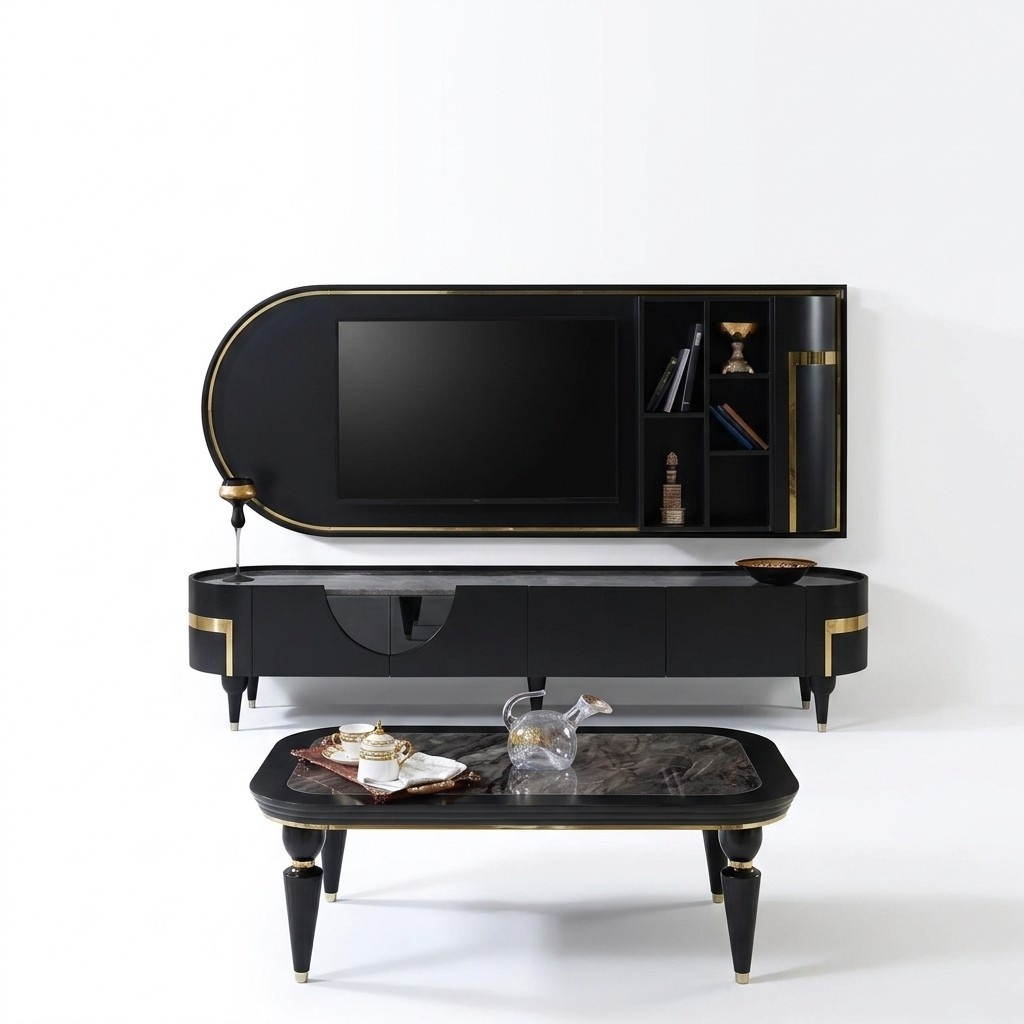 Modern tv Lowboard rtv Schrank Möbel Ständer Fernseh Media Schrank Sideboard