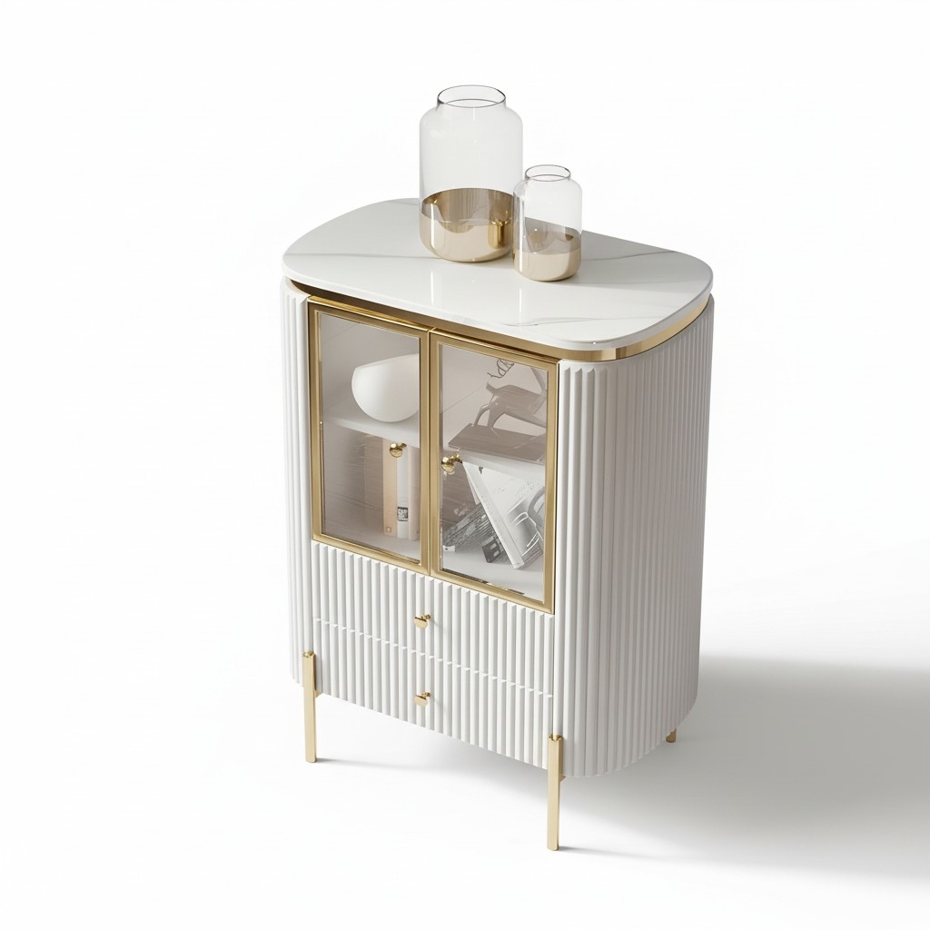 Moderne Anrichte Kommode Vitrine Kommoden Schrank Schränke Edelstahl