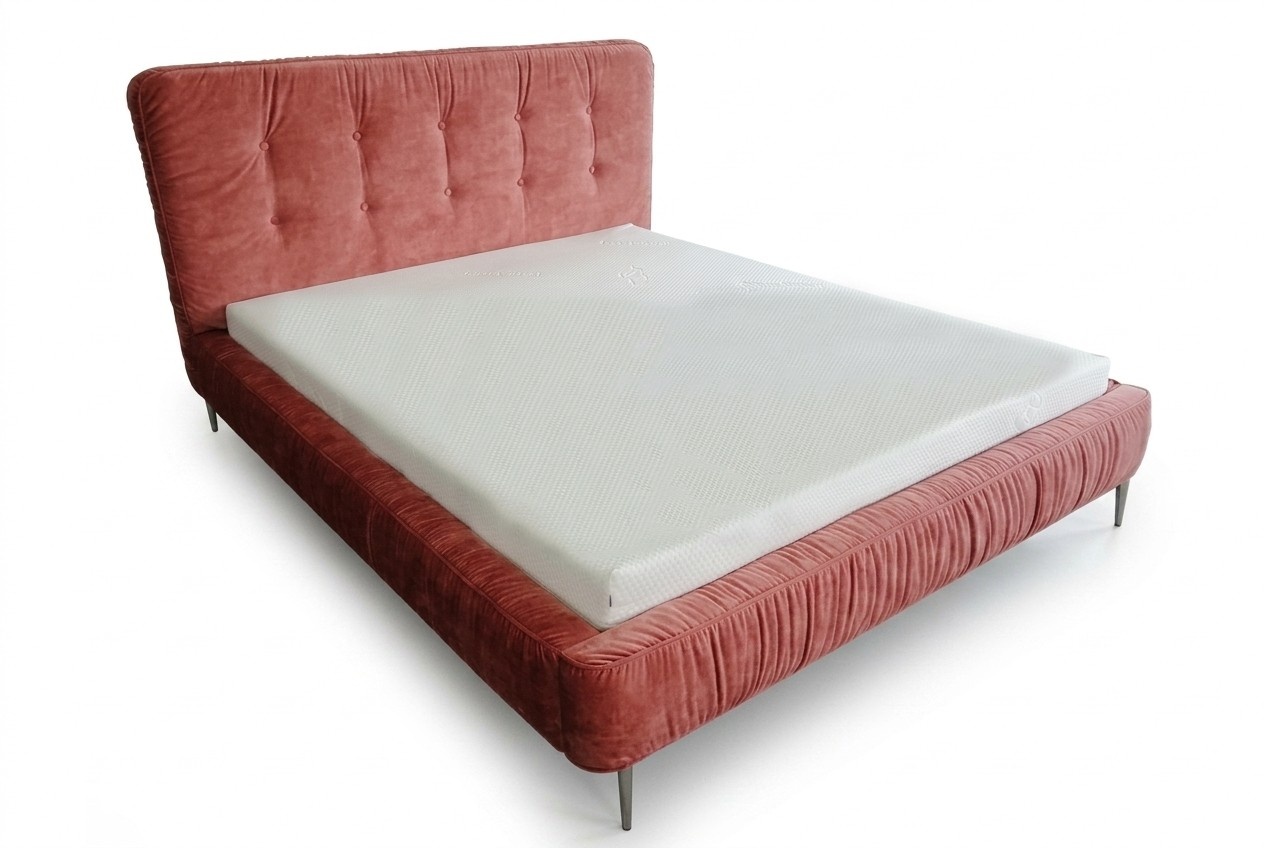 Moderne Betten Holz Leder 180x200cm Polster Ehe Design Leder Hotel Bett