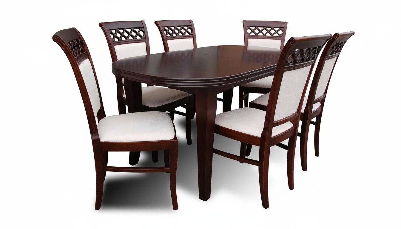 Moderne Design Esszimmer Set Garnitur Stuhl Tisch Lehnstuhl Gruppe 7tlg. Möbel