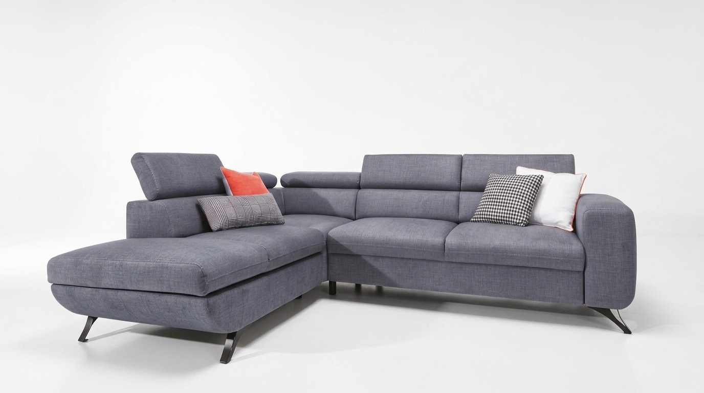 Moderne Schlafcouch Schlafsofa Bettfunktion Sofa Couch Polster Sitzgarnitur