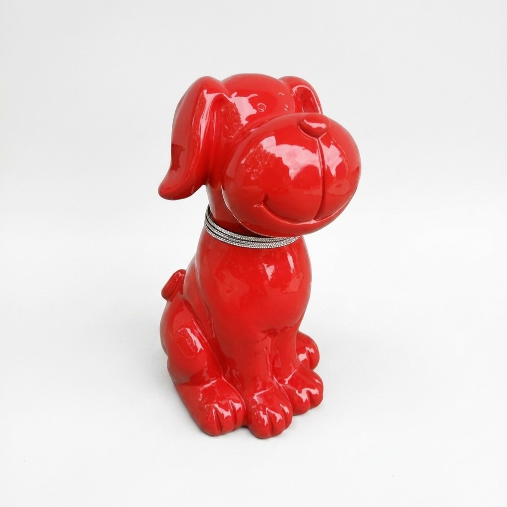 Moderne Skulptur Abstrakte Dekoration Figur Statuen Deko Hund Neu