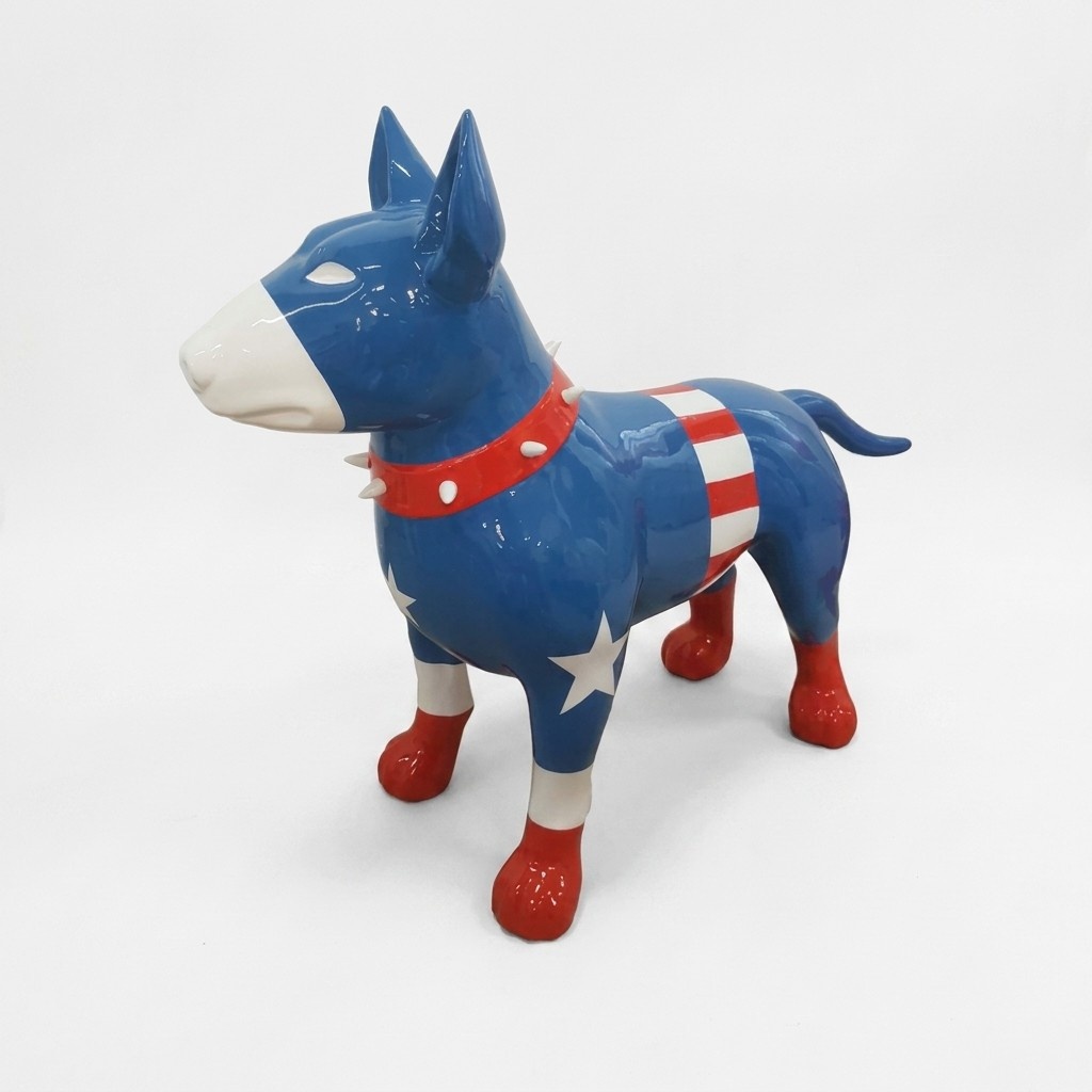 Moderne Skulptur Dekoration Figur Statuen Deko Statue Hund Spiderman