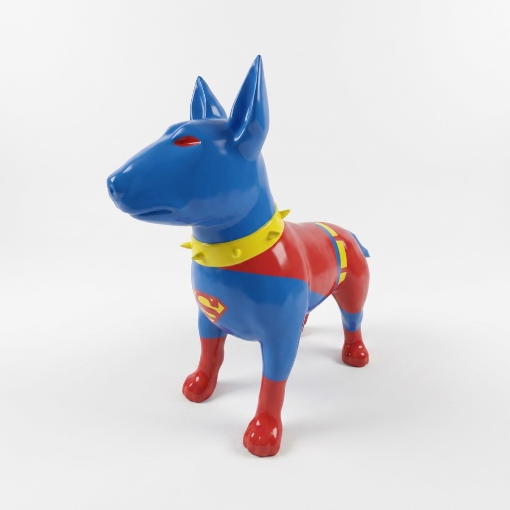 Moderne Skulptur Hund Dekoration Figur Statuen Deko Statue Spiderman