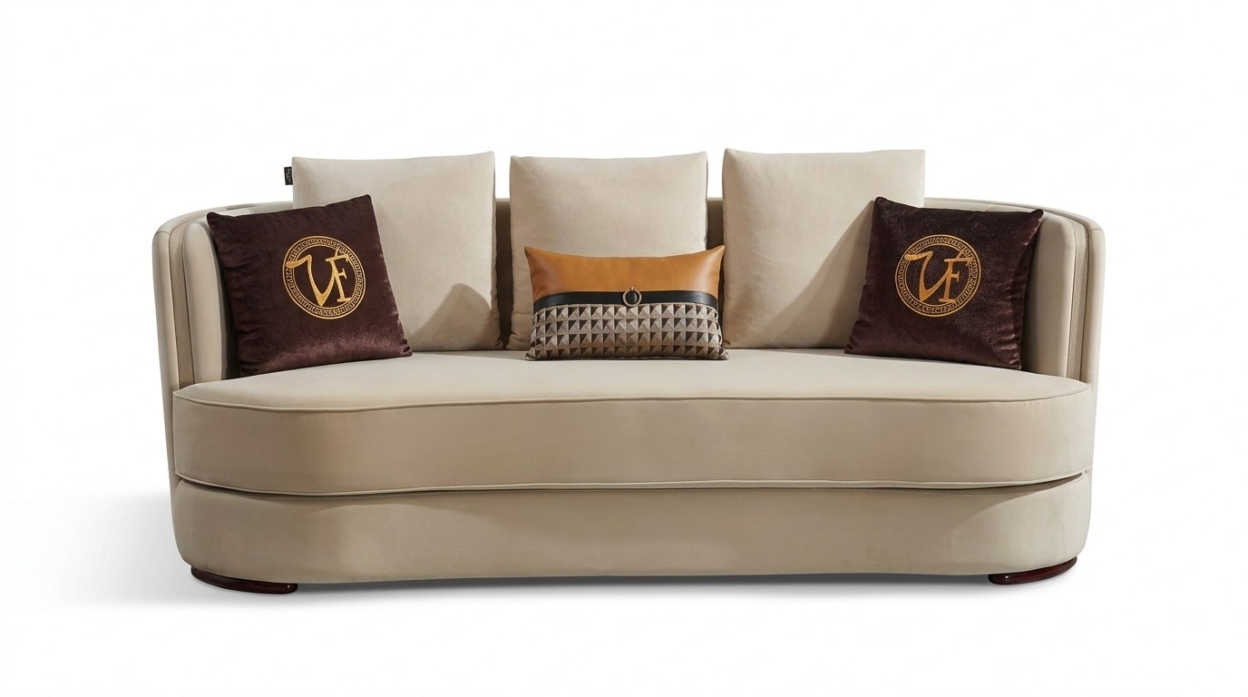 Moderne Sofagarnitur 3+1 Sitzer Set Design Sofas Polster Couchen Leder