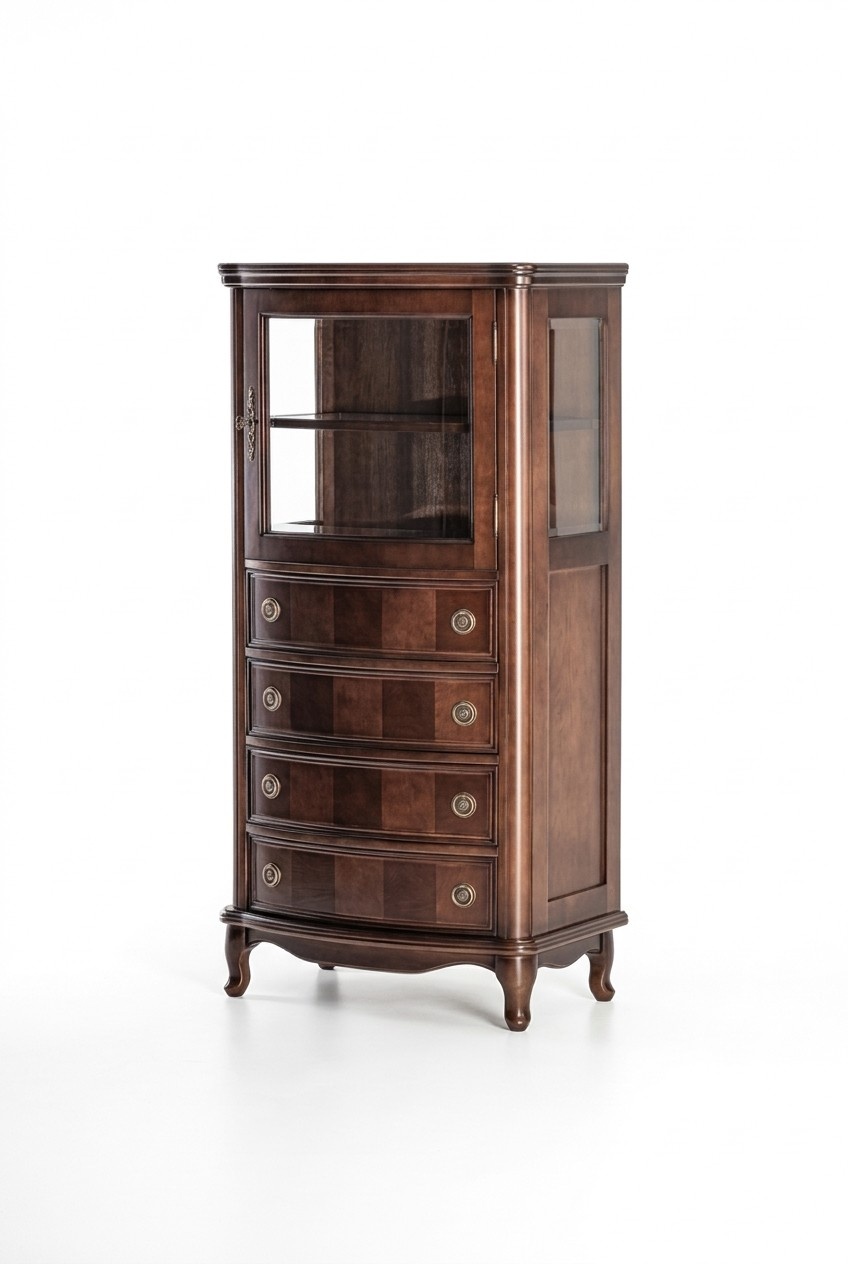 Moderne Vitrine Schrank Vitrinen Wohnzimmer Schau Design Schränke Glas Möbel neu