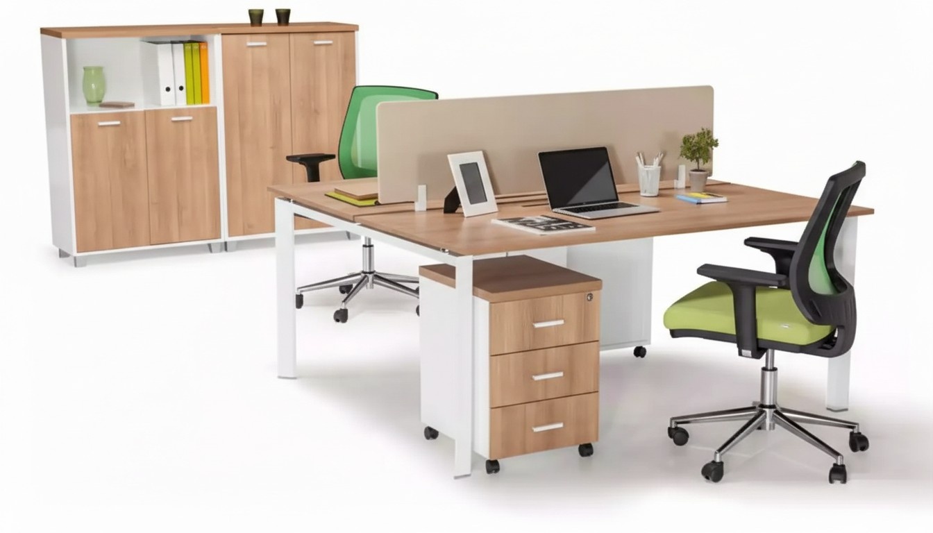 Moderner Arbeitszimmer Tisch Büromöbel Holztische Luxus Möbel Braun