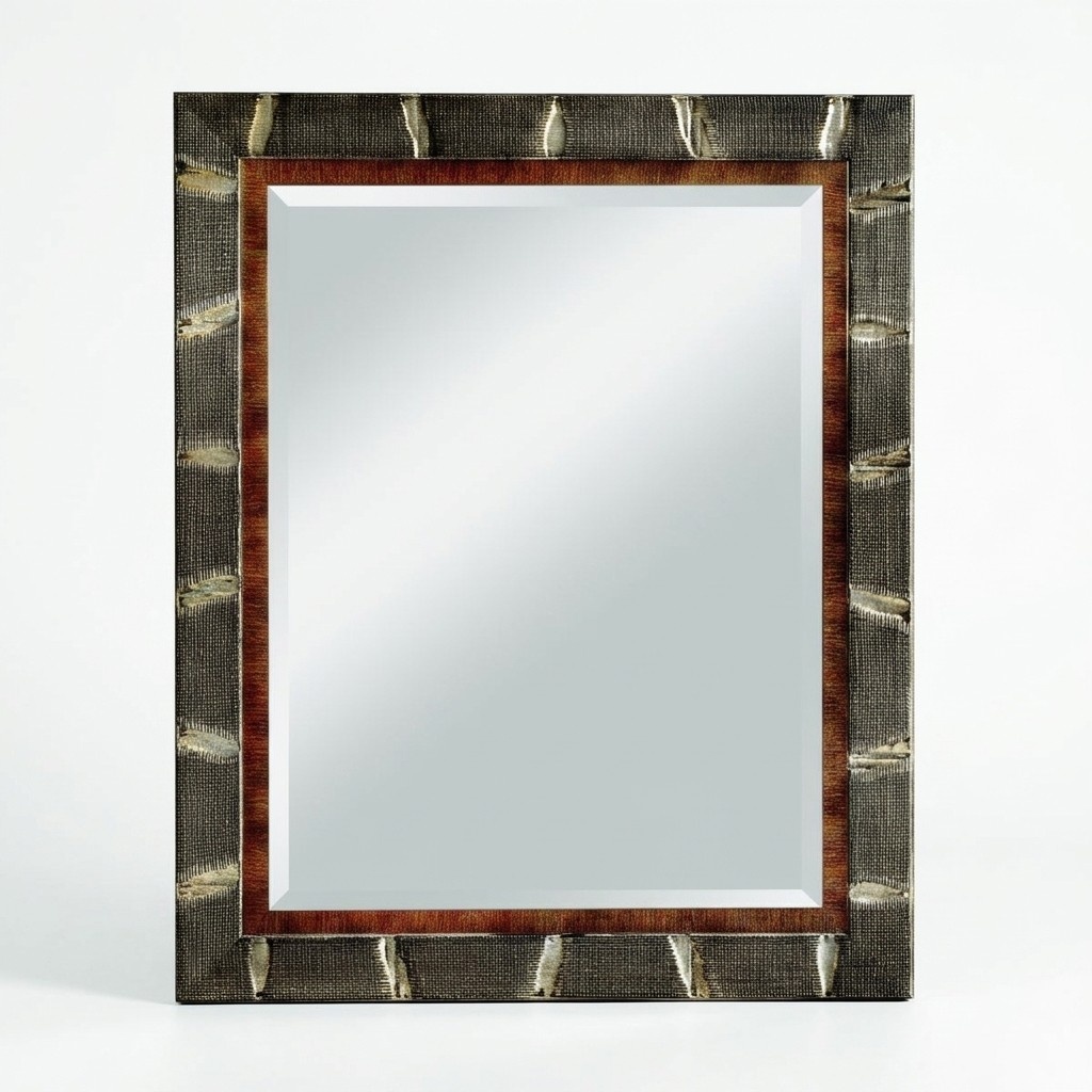 Design Moderner Großer Spiegel Wandspiegel Echt Holz Rahmen Hängespiegel Luxus Möbel